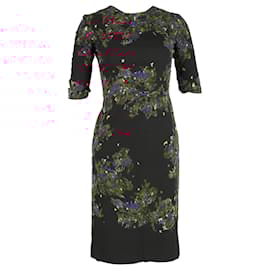 Erdem-Erdem Splattered Print Dress in Multicolor Cotton-Other,Python print