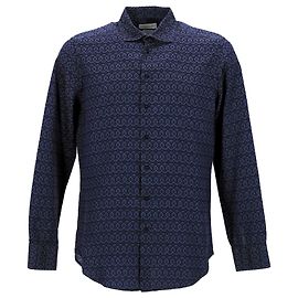 Camicia Etro stampata in cotone Blu Navy Blu Blu navy