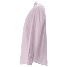 Ermenegildo Zegna-Ermenegildo Zegna Check Shirt in Purple Cotton-Purple