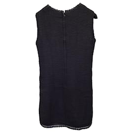 Dolce & Gabbana-Dolce & Gabbana Mini-robe sans manches en coton noir-Noir
