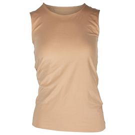 Jil Sander Tank Top in Beige Polyester Brown Beige