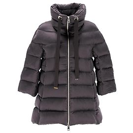 Herno Quilted Down Jacket in Black Cupro Black
