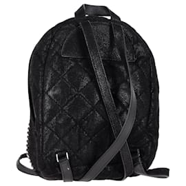 Stella Mc Cartney-Stella McCartney Falabella Backpack in Black Faux Leather-Black