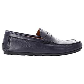 Ermenegildo Zegna Penny Drivers In Black Leather Black