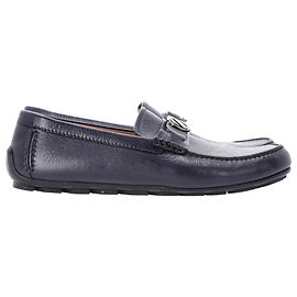 Mocassins Highway Ermenegildo Zegna em couro azul marinho Azul Azul marinho