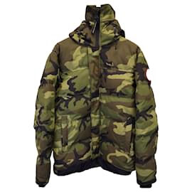 Canada Goose-Parka Canada Goose MacMillan Camo in poliestere verde-Verde