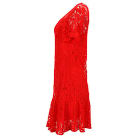 Michael Kors-strahlt dieses Kleid Raffinesse und Weiblichkeit aus.-Rot