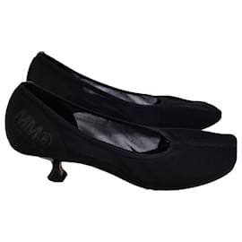 Maison Martin Margiela-MM6 Zapatos de salón de malla Maison Margiela en poliamida negra-Negro