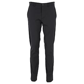 Theory-Theory Slim Casual Trousers in Black Polyamide-Black