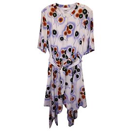 Abito camicia con orlo a fazzoletto stampato Jason Wu in seta multicolore Altro Stampa python
