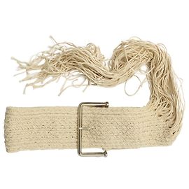 Maison Martin Margiela Cinto de borla tecido Maison Margiela em algodão creme e linho Branco Cru