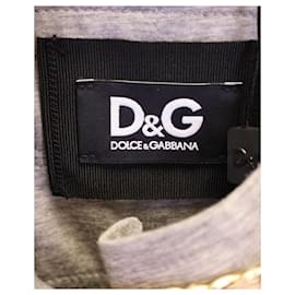 Dolce & Gabbana-Dolce & Gabbana Chaqueta con ribete de cadena en piel de cordero rosa-Rosa