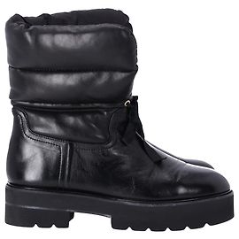 Botins acolchoados Stuart Weitzman Tyler em couro preto Preto