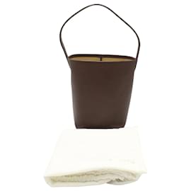 The row-The Row Small N/S Park Tote in Brown Leather-Brown