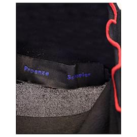 Proenza Schouler-Jersey de cuello alto con ribete de volantes de Proenza Schouler en viscosa negra-Negro