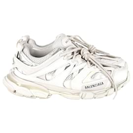 Balenciaga-Sneakers Track Balenciaga in poliuretano bianco UK9-Bianco