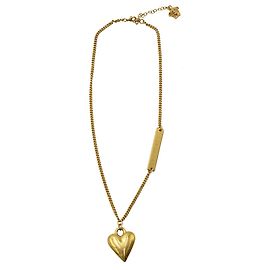 Collana Cuore Versace in metallo dorato D'oro Metallico