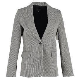 Nili Lotan Houndstooth Print Blazer in Multicolor Cotton Other Python print