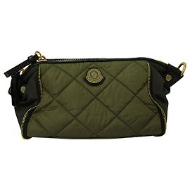 Bolsa de ombro acolchoada Moncler em nylon verde Verde