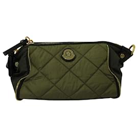 Moncler-Moncler Quilted Shoulder Bag in Green Nylon -Green