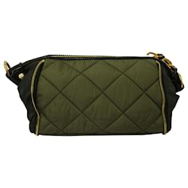 Moncler-Moncler Quilted Shoulder Bag in Green Nylon-Green
