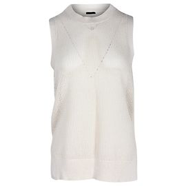 Regata de malha Joseph em algodão creme Branco Cru