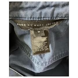 Marc Jacobs-Macacão Marc by Marc Jacobs com botão frontal em jeans de algodão azul-Azul