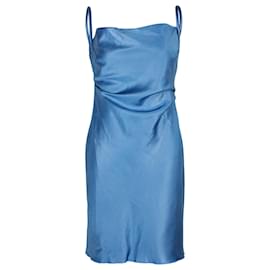 Nanushka-Vestido deslizante Nanushka reunido em poliéster azul-Azul