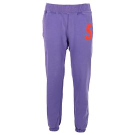 Calça de moletom Supreme S Logo em algodão roxo Roxo