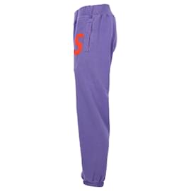Supreme-Pantalones deportivos con logo Supreme S en algodón morado-Púrpura