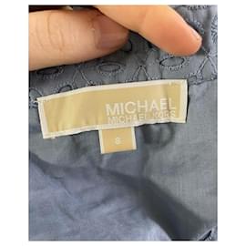 Michael Kors-Michael Michael Kors Daisy Eyelet Mini Dress in Light Blue Cotton-Blue,Light blue