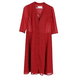 Michael Michael Kors Robe à imprimé cœur en polyester rouge Rouge