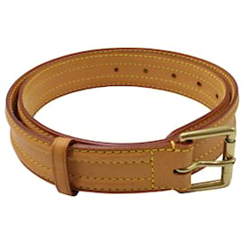 Louis Vuitton-Louis Vuitton Vachetta Belt in Beige Leather-Beige