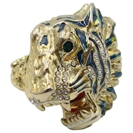 Gucci-Gucci Rajah Ring in Gold Metal-Golden,Metallic