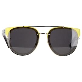 Christian Dior-Dior CD000885 Blacktie Round-Frame Sunglasses in Black Acetate-Black