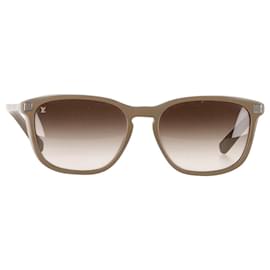 Louis Vuitton-Quadratische Sonnenbrillen von Louis Vuitton aus hautfarbenem Acetat-Fleisch