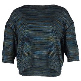 T-shirt Missoni a righe in cotone verde Verde