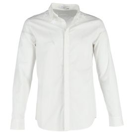 Camicia Givenchy con ricamo stella in cotone bianco Bianco