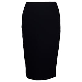 Dior-Christian Dior Pencil Skirt in Black Wool-Black