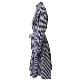 Ralph Lauren-Polo Ralph Lauren Stripe Dress in Blue and White Cotton-Blue