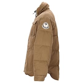 Moncler-Anorak Moncler x Palm Angels Genius Fieldrush de algodón beige-Beige