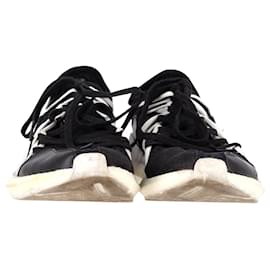 Y3-Adidas Y-3 Kusari Sneakers in Black Leather-Black