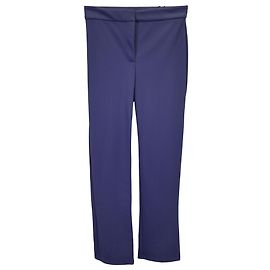Calça Theory Slim Kick em Poliamida Azul Marinho Azul Azul marinho
