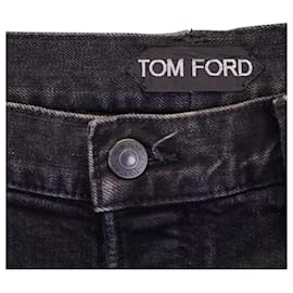 Tom Ford-Tom Ford Slim-Fit Denim Jeans aus schwarzer Baumwolle -Schwarz