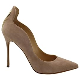 Sergio Rossi-Tacones Sergio Rossi Blink Keyhole en ante color nude-Castaño,Carne