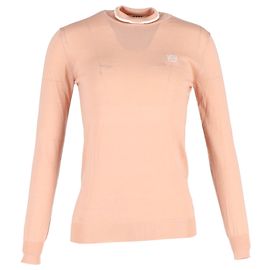 Pull à col roulé Loewe en laine pêche Rose
