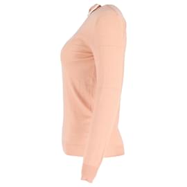 Loewe-Loewe Turtleneck Sweater in Peach Wool-Pink