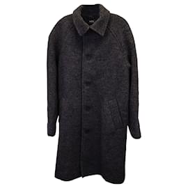 Apc-A.P.C. Overcoat in Grey Wool-Grey