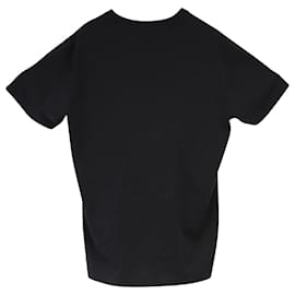 Givenchy-Camiseta con logo estampado de Givenchy en punto de algodón negro-Negro