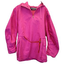 Jacquemus La Parka Alta Jacket in Pink Linen Pink